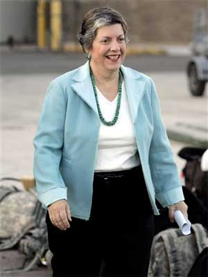 Arizona Governor Janet Napolitano has emerged as Obama's choice to head up the Department of Homeland Security.
