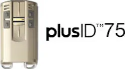 Customers now can order pre-loaded HID credentials on their plusID units, including the plusID 60, the plusID 75 (pictured) and the plusID 90. Customers now can order pre-loaded HID credentials on their plusID units, including the plusID 60, the plusID 75 (pictured) and the plusID 90.