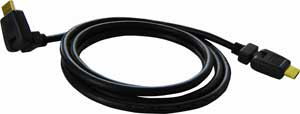 Centronics&Acirc;&rsquo; EHD-branded HD FLEX 90 degree pivoting head HDMI cables.