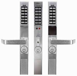 Alarm Lock's new narrow stile exit devices.