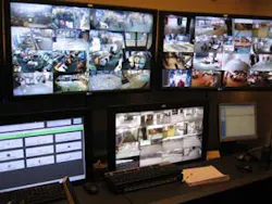 The surveillance control room at Lambeau Field. The NFL stadium recently installed a NUUO surveillance system. The surveillance control room at Lambeau Field. The NFL stadium recently installed a NUUO surveillance system.