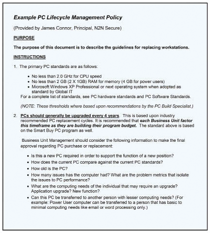 Contributing editor Ray Bernard discusses system lifecycle planning; included with links in this article are downloadable PDFs of a technology development timeline and a PC lifecycle management policy.