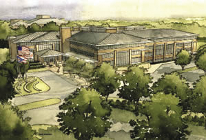 An artist's rendition of the Cardinal Health campus.