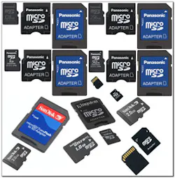 SD cards provide small footprints with ever-increasing storage capacity. Today, a few days worth of video can be stored inside a camera; a few years from now, storage capacity will be measured in months. SD cards provide small footprints with ever-increasing storage capacity. Today, a few days worth of video can be stored inside a camera; a few years from now, storage capacity will be measured in months.