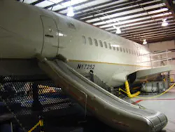 Air Cruisers must take the time to deploy its emergency exit technologies in simulated test scenarios to ensure they meet industry standards. Air Cruisers must take the time to deploy its emergency exit technologies in simulated test scenarios to ensure they meet industry standards.