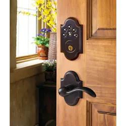 The Boulder from Baldwin (Control4 partner) is a keyless entry deadbolt with one-touch locking. The Boulder from Baldwin (Control4 partner) is a keyless entry deadbolt with one-touch locking.
