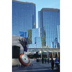 CityCenter is an urban metropolis that covers 18 million square feet and includes 17,000 miles of electrical wiring and 7,000 miles of telecom, security and A/V cabling. CityCenter is an urban metropolis that covers 18 million square feet and includes 17,000 miles of electrical wiring and 7,000 miles of telecom, security and A/V cabling.