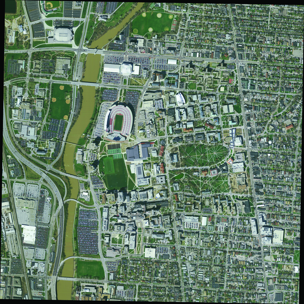 Ohio State University&rsquo;s system sews images into a seamless panorama presented in a fish-eye view.