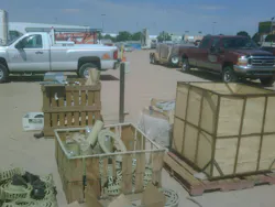 Unwatched construction sites are theft targets. Unwatched construction sites are theft targets.