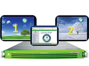 With virtualization, a single server platform can host multiple 'virtual' servers, each providing a standard Windows or other operating system environment, reducing energy consumption, complexity and equipment cost.