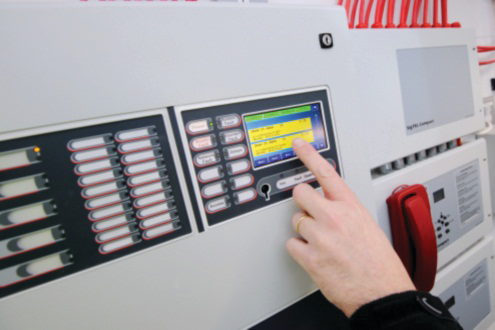 C-TEC's new Envision touch-screen controlled analog fire panel.