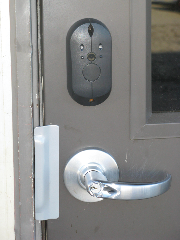 Wireless card readers, used in several locations, eliminate the need for hard wiring.