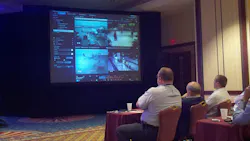 Attendees at Milestone's MIPS event in Florida learn about the company's new GUI for the video management system (VMS) software client. Attendees at Milestone's MIPS event in Florida learn about the company's new GUI for the video management system (VMS) software client.