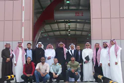 Dr. Hamad Al Qasoumi (center),Deputy Director of Saudi Arabia Customs with other Saudi Arabia Customs officials, senior staff of Al Zamil Group and AS&E inaugurate AS&E’s OmniView Gantry at King Abdul Aziz Seaport in Dammam. Dr. Hamad Al Qasoumi (center),Deputy Director of Saudi Arabia Customs with other Saudi Arabia Customs officials, senior staff of Al Zamil Group and AS&E inaugurate AS&E’s OmniView Gantry at King Abdul Aziz Seaport in Dammam.