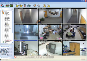 A screenshot of AFI's Pilot v.5 Video Management Software.