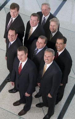 Top to Bottom: Marty Gray, Vice President - National Accounts and Market Solutions; Mike Bishop, VP, Field Operations; Pete Straka, VP - Human Resources; Steve Walker, VP - ProtectionNet Customer Service Centers; Damon Kanzler, VP - Operations Support; Joe Richards, VP - Information Technology; Felix Gonzales, VP - Strategic Initiatives & Business Development; Jim Kopplin, VP - Field Sales & Integration Leader; Tony Byerly, President North America. Not Pictured: Ina Staris, Senior Legal Counsel; John Nemerofsky, VP - Market Solutions; Raymond Radis, VP - National Accounts.