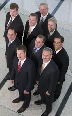 Top to Bottom: Marty Gray, Vice President - National Accounts and Market Solutions; Mike Bishop, VP, Field Operations; Pete Straka, VP - Human Resources; Steve Walker, VP - ProtectionNet Customer Service Centers; Damon Kanzler, VP - Operations Support; Joe Richards, VP - Information Technology; Felix Gonzales, VP - Strategic Initiatives & Business Development; Jim Kopplin, VP - Field Sales & Integration Leader; Tony Byerly, President North America. Not Pictured: Ina Staris, Senior Legal Counsel; John Nemerofsky, VP - Market Solutions; Raymond Radis, VP - National Accounts. Top to Bottom: Marty Gray, Vice President - National Accounts and Market Solutions; Mike Bishop, VP, Field Operations; Pete Straka, VP - Human Resources; Steve Walker, VP - ProtectionNet Customer Service Centers; Damon Kanzler, VP - Operations Support; Joe Richards, VP - Information Technology; Felix Gonzales, VP - Strategic Initiatives & Business Development; Jim Kopplin, VP - Field Sales & Integration Leader; Tony Byerly, President North America. Not Pictured: Ina Staris, Senior Legal Counsel; John Nemerofsky, VP - Market Solutions; Raymond Radis, VP - National Accounts.