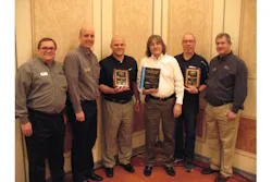 From l-r: Bill Poling and Rob Atkins (Middle Atlantic); Scott Robitzer, Pete Peek and Brian Cain (1 Volt Associates); Dan Tarkoff (Middle Atlantic). From l-r: Bill Poling and Rob Atkins (Middle Atlantic); Scott Robitzer, Pete Peek and Brian Cain (1 Volt Associates); Dan Tarkoff (Middle Atlantic).