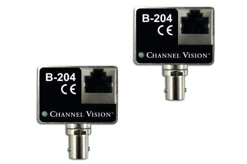 Channel Vision's B-204 IP Camera Balun Over Coax Converter Kit.