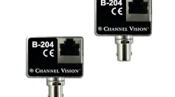 Channel Vision's B-204 IP Camera Balun Over Coax Converter Kit. Channel Vision's B-204 IP Camera Balun Over Coax Converter Kit.