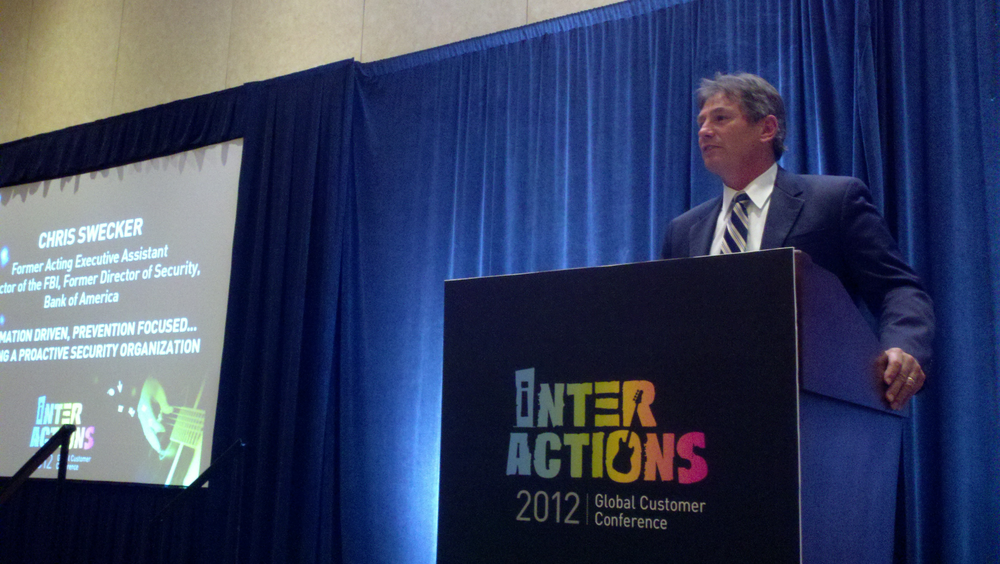 Former FBI Acting Executive Assistant Director and former Bank of America head of corporate security discusses incident command at the 2012 NICE user conference.