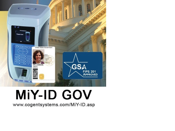 3M Cogent's new MiY-ID Gov biometric access control reader