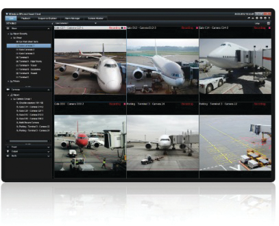 A screenshot of Milestone's XProtect Smart Client 7 application.