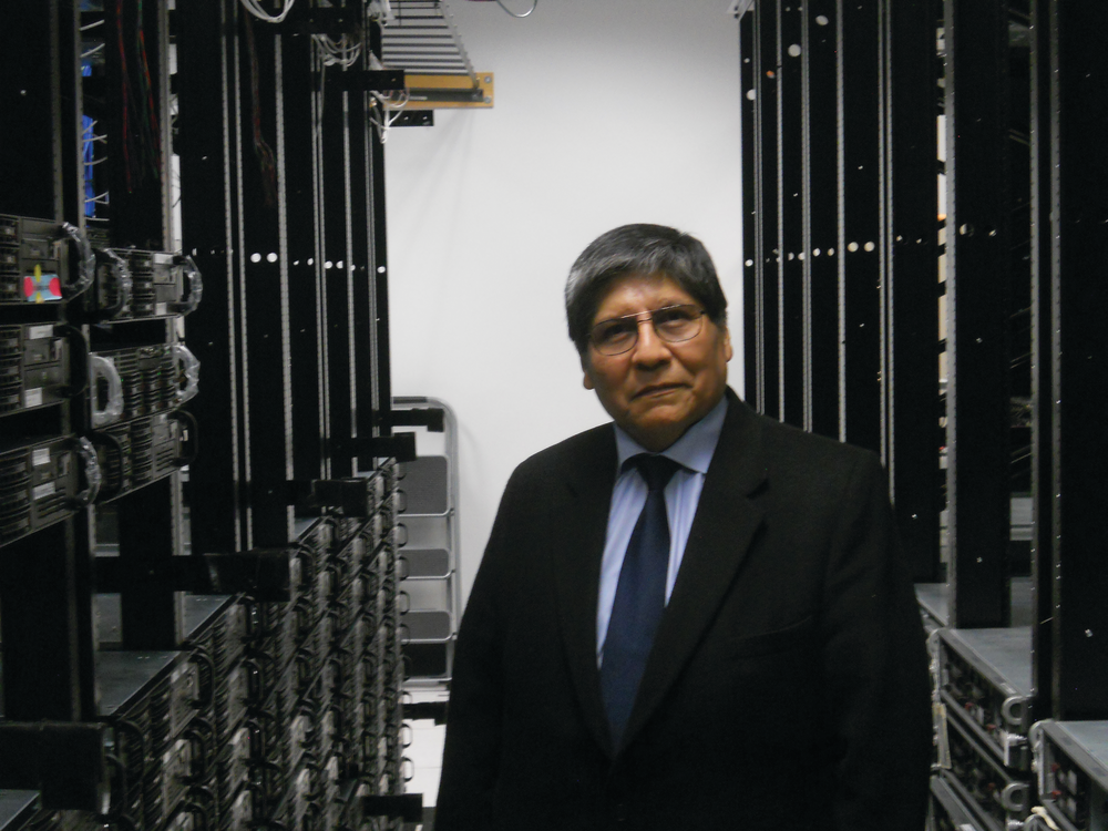 Jorge Lozano of Condortech stands in the company's data center. He prides himself on his deep knowledge and work in the government vertical market.