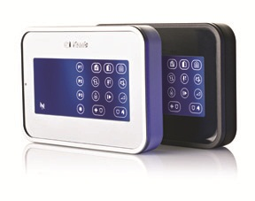 Visonic's new KP-160/MKP-160 touchscreen iconic keypads.