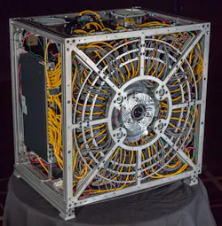 The gigapixel camera measures 29.5 by 29.5 by 19.6 inches, a size required to cool its electronics and keep them from overheating. The gigapixel camera measures 29.5 by 29.5 by 19.6 inches, a size required to cool its electronics and keep them from overheating.