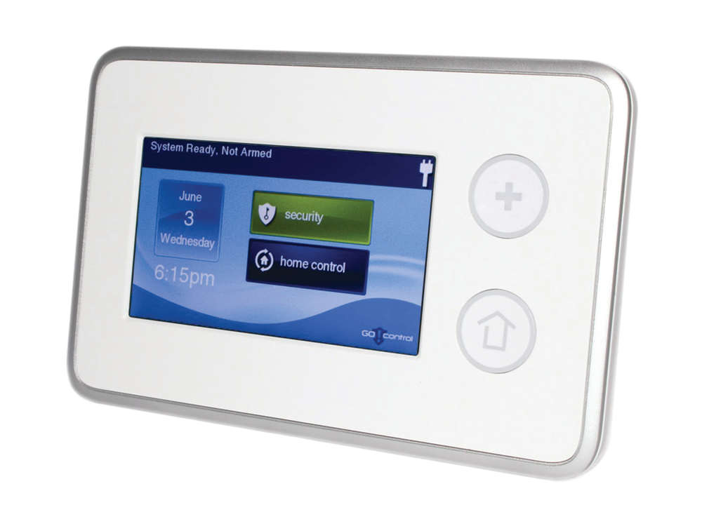 LCD color touchscreen wireless remote keypad from 2GIG Technologies