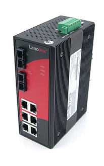 One of Aaxeon Technologies' new LNX-802AG industrial switch models.