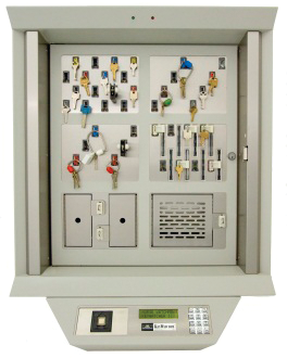 Morse Watchmans' KeyWatcher Illuminated key control and asset management cabinet.