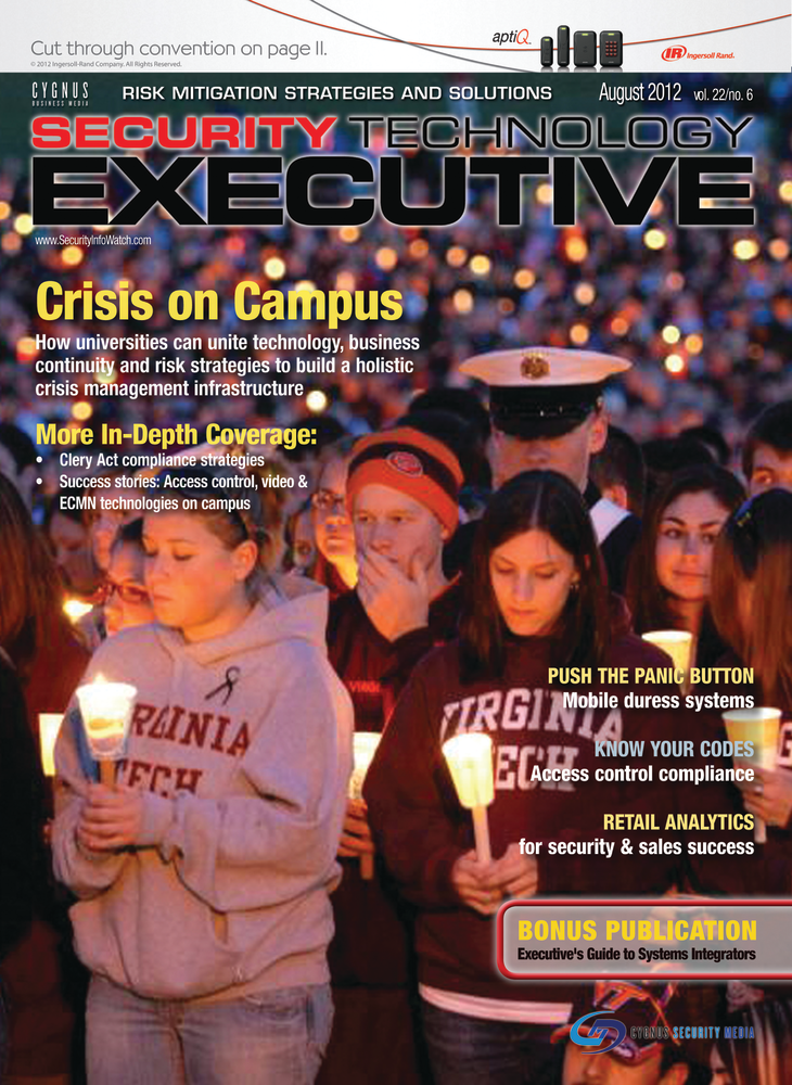 August 2012 Cover Story: How universities can unite technology, business continuity and risk strategies to build a holistic crisis management infrastructure.
