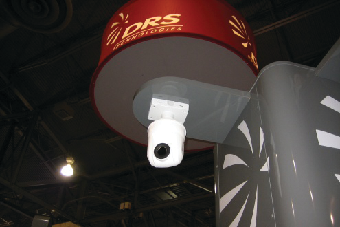 A view of DRS Technologies' new WatchMaster IP Ultra thermal camera on the show floor at ASIS 2012.