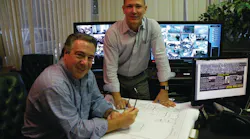 Ken Mara, President & CEO, and Joseph Cestra, Technical Services Director, review Vanderbilt plans. Ken Mara, President & CEO, and Joseph Cestra, Technical Services Director, review Vanderbilt plans.