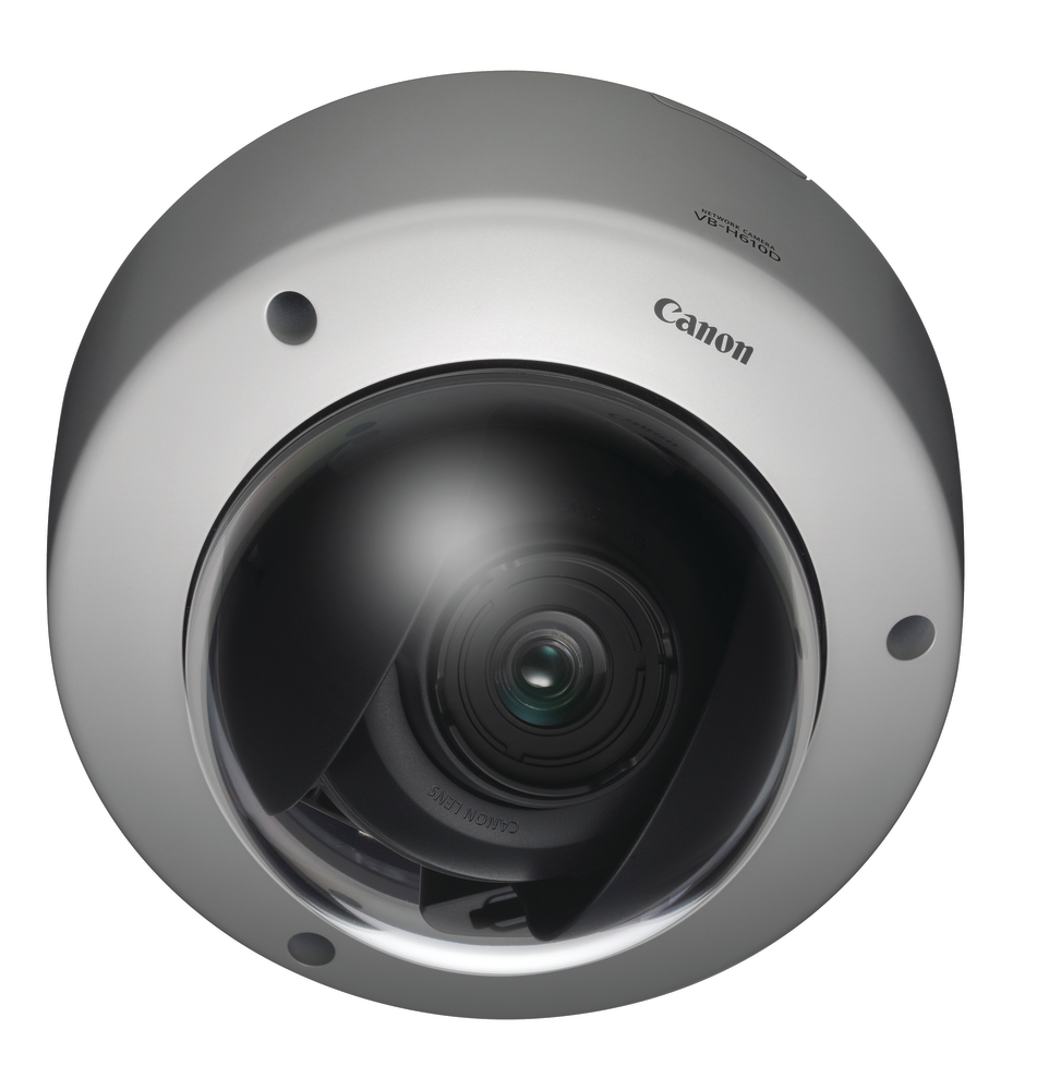 Canon's VB-H610D fixed indoor IP dome camera