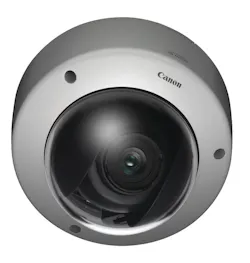 Canon's VB-H610D fixed indoor IP dome camera Canon's VB-H610D fixed indoor IP dome camera