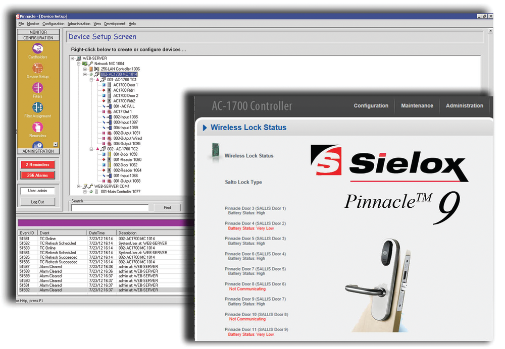 The new Pinnacle 9 version of Sielox software offers increased functionality.