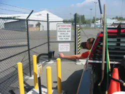 Because of the expenses in digging trenches and laying cable to their perimeter gates, many companies are not able to use their access cards for parking lots or are forced to use a standalone system at the gates, inhibiting real time access control throughout the facility and grounds. Because of the expenses in digging trenches and laying cable to their perimeter gates, many companies are not able to use their access cards for parking lots or are forced to use a standalone system at the gates, inhibiting real time access control throughout the facility and grounds.