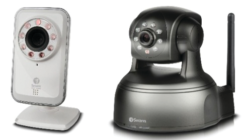 Swann's new SwannSmart and SwannEye wireless network cameras.