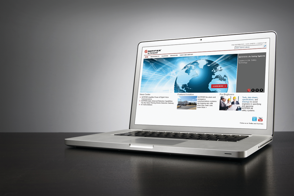 The revamped Notifier site offers interactive services for dealers and engineered systems providers.