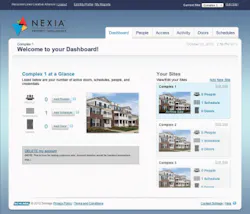A screenshot of Schlage's Nexia Property Intelligence solution. A screenshot of Schlage's Nexia Property Intelligence solution.