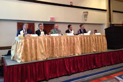 From l-r: Michael Balboni, former New York state senator; Donald R. Flynn, principal of Covert Investigations & Security, Inc.; Dr. Alan Groveman, superintendent of Connetquot Central School District; David Antar, president of A+ Technology & Security Solutions, Inc.; and, Dr. Thomas Rogers, district superintendent & CEO, Nassau County BOCES Boart of Education, speak at the 2013 School Safety Forum in Melville, N.Y. on Wednesday, Jan. 9. From l-r: Michael Balboni, former New York state senator; Donald R. Flynn, principal of Covert Investigations & Security, Inc.; Dr. Alan Groveman, superintendent of Connetquot Central School District; David Antar, president of A+ Technology & Security Solutions, Inc.; and, Dr. Thomas Rogers, district superintendent & CEO, Nassau County BOCES Boart of Education, speak at the 2013 School Safety Forum in Melville, N.Y. on Wednesday, Jan. 9.