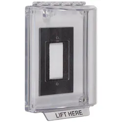 Indoor/outdoor cover protects devices. Indoor/outdoor cover protects devices.