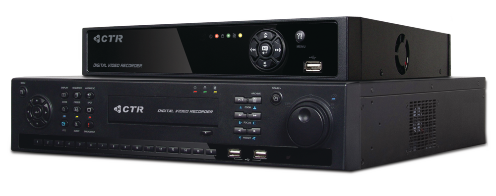 DVR features H.264 compression recording.