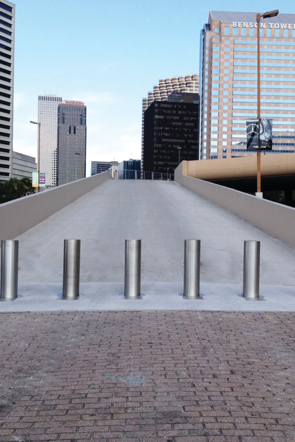 Typically used in urban environments where underground utilities are a concern, the shallow-mount K4-rated and K12-rated &ldquo;sidewalk bollards&rdquo; can easily be deployed in a wide variety of locations, including subways, city streets, ports and water treatment facilities.