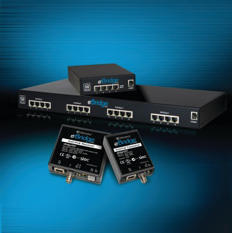 The new eBridgePlus Ethernet over Coax/PoE Adapters from Altronix.