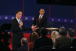 Mitt Romney and President Obama were protected at the second presidential debate in part by a surveillance system anchored by a Milestone VMS. Mitt Romney and President Obama were protected at the second presidential debate in part by a surveillance system anchored by a Milestone VMS.