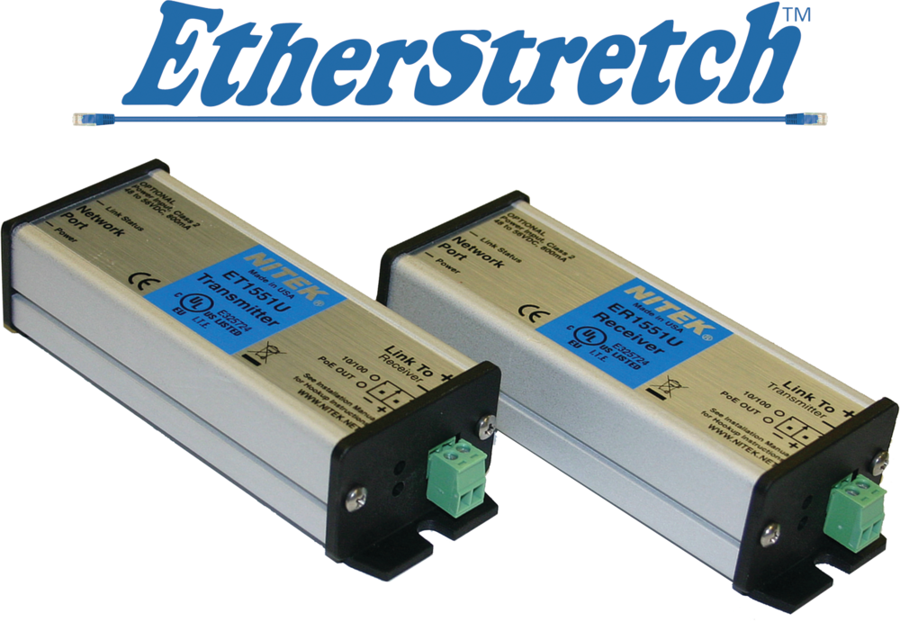 Nitek&rsquo;s new EL1551U allows for the utilization of existing UTP cable infrastructure to transmit data from IP cameras and other network devices over a single pair or two-wire type cable.